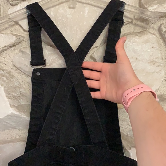 Madewell Black Denim Overalls in Lunar Wash | XS - Picture 14 of 16